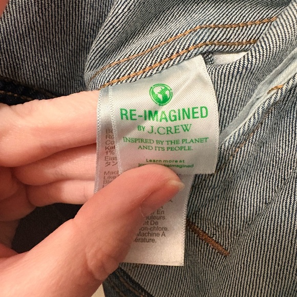 J.Crew Blue Denim Jacket Small Stretch Classic Trucker Jean Jacket - Picture 4 of 15